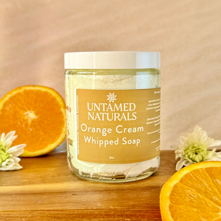 🍊 Orange Cream Whipped Soap – A Lush, Dreamy Cleanse